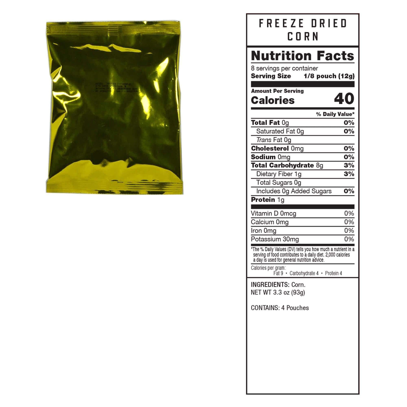 120 Serving Freeze-Dried Vegetable Bucket