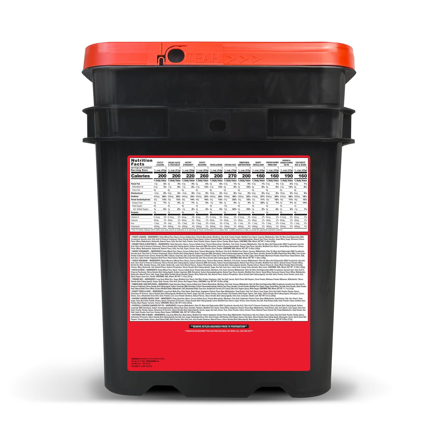 ReadyWise 3-Month Emergency Food Reserve – 720 Servings