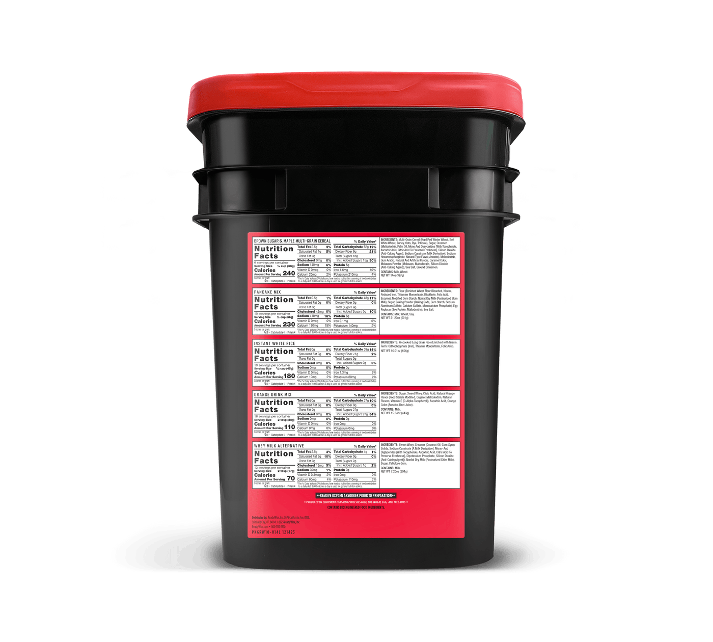 14 Day Emergency Food Bucket