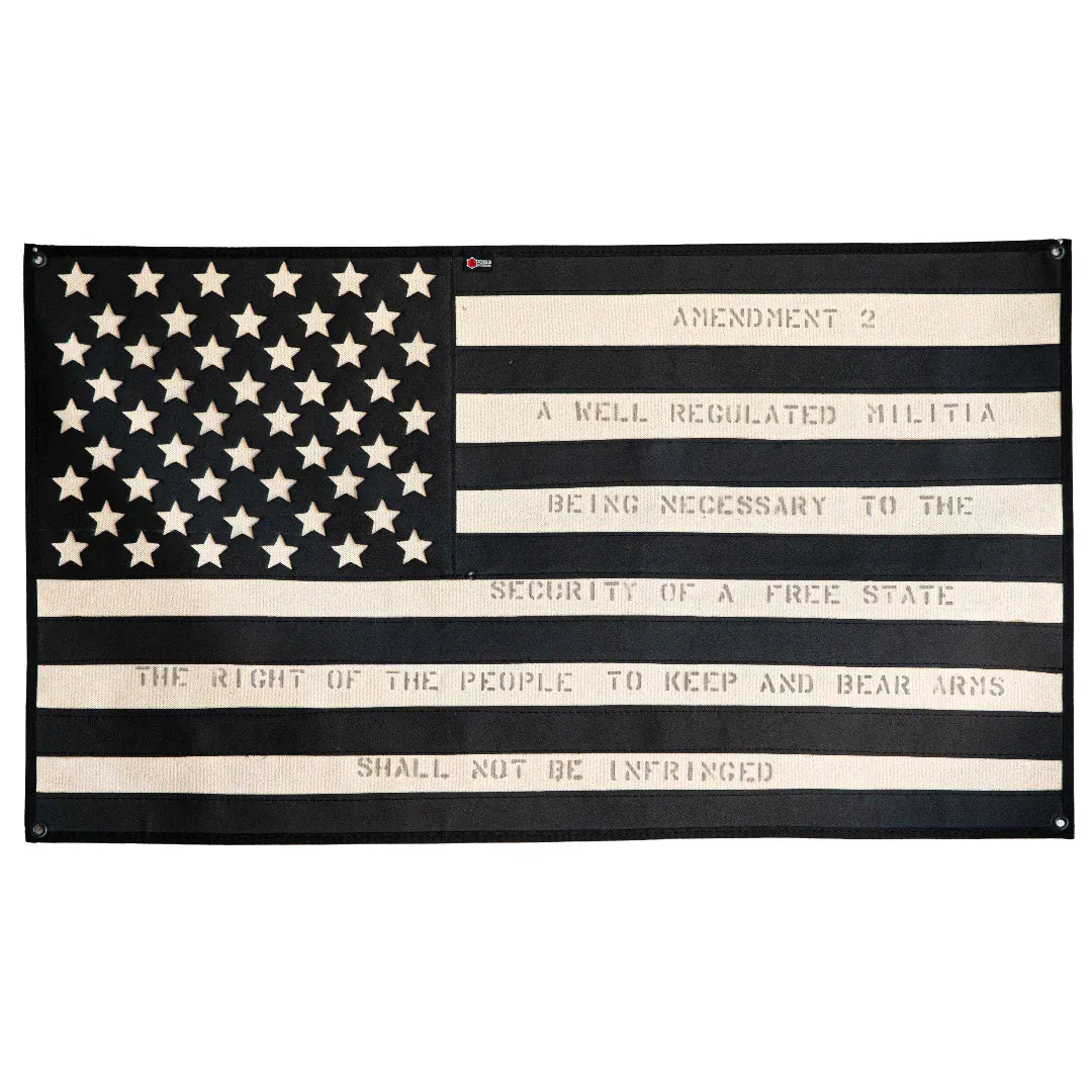 American Flag – Combat Boot Leather – Second Amendment