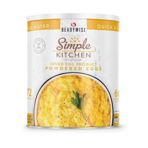Powdered Whole Eggs – Freeze-Dried #10 Can – 72 Servings