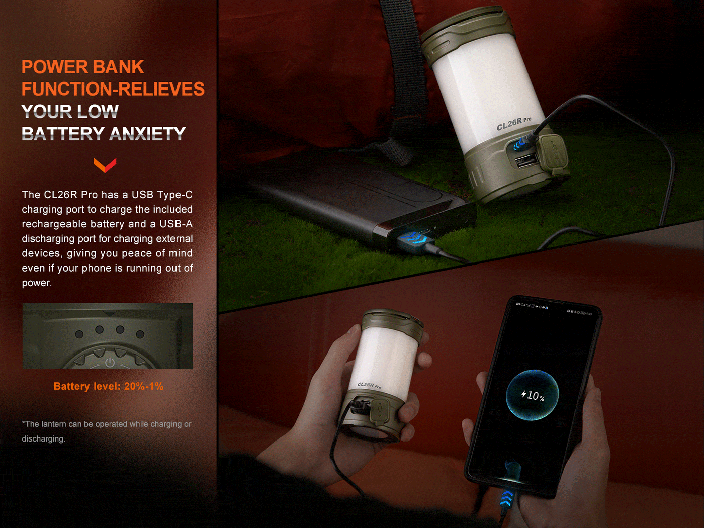 Fenix CL26R PRO High Performance LED Rechargeable Camping Lantern – photo 9 of 25