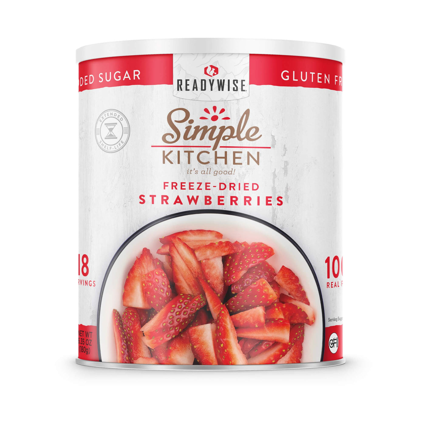 Sliced Strawberries – Freeze-Dried #10 Can – 18 Servings