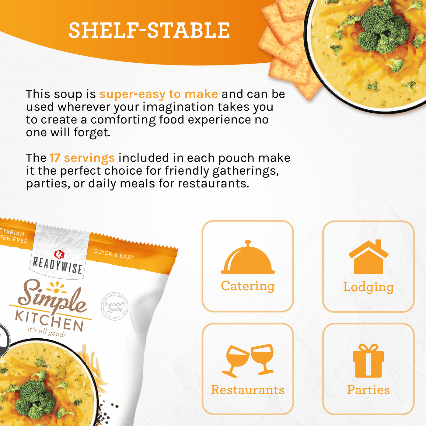 Cheddar Broccoli Soup Mix – 6-Count Case