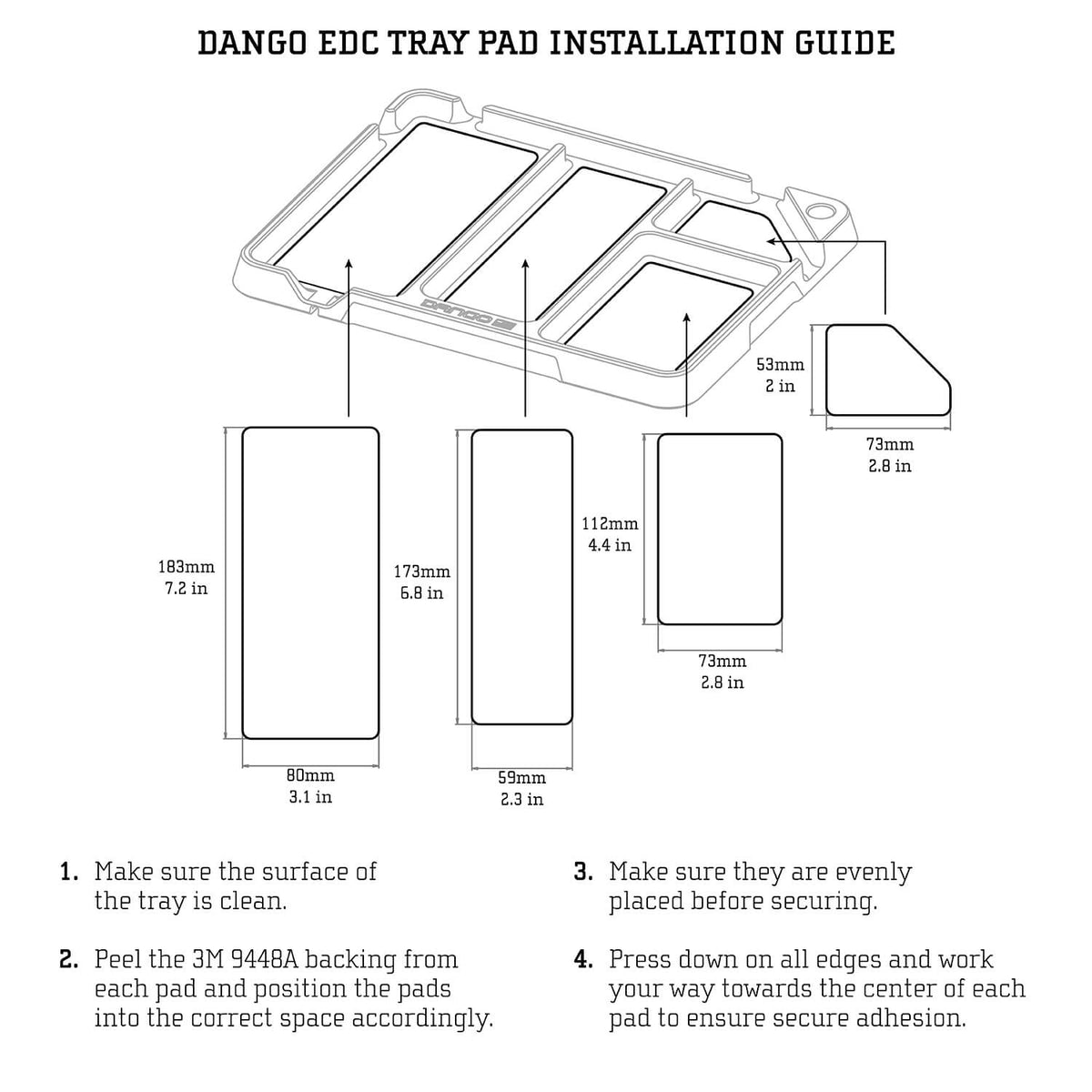 Dango EDC Tray with DTEX Pads – photo 11 of 12