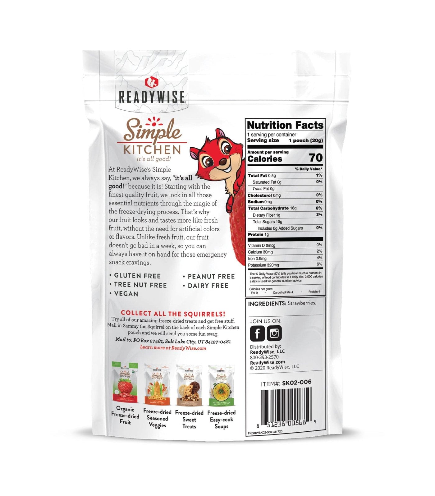Freeze-Dried Strawberries – 6 Pack