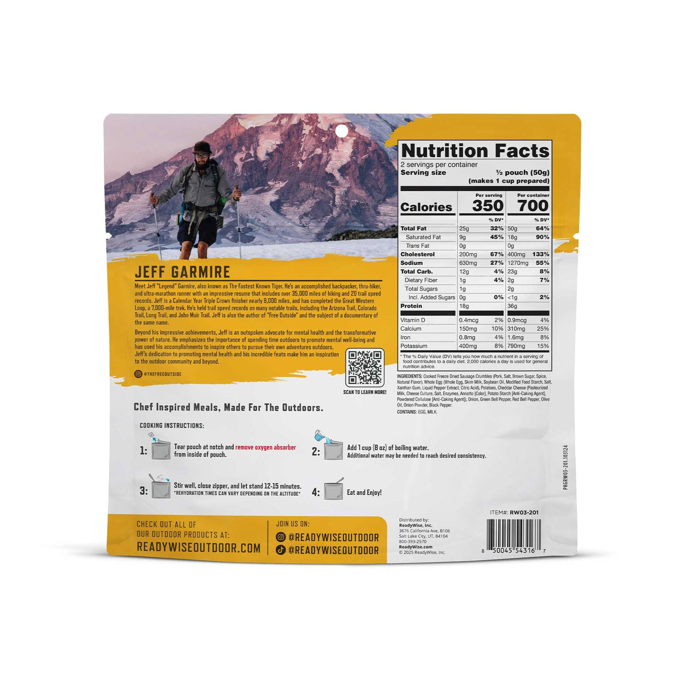 Breakfast Skillet – Pro Adventure Meal – 6 Pack