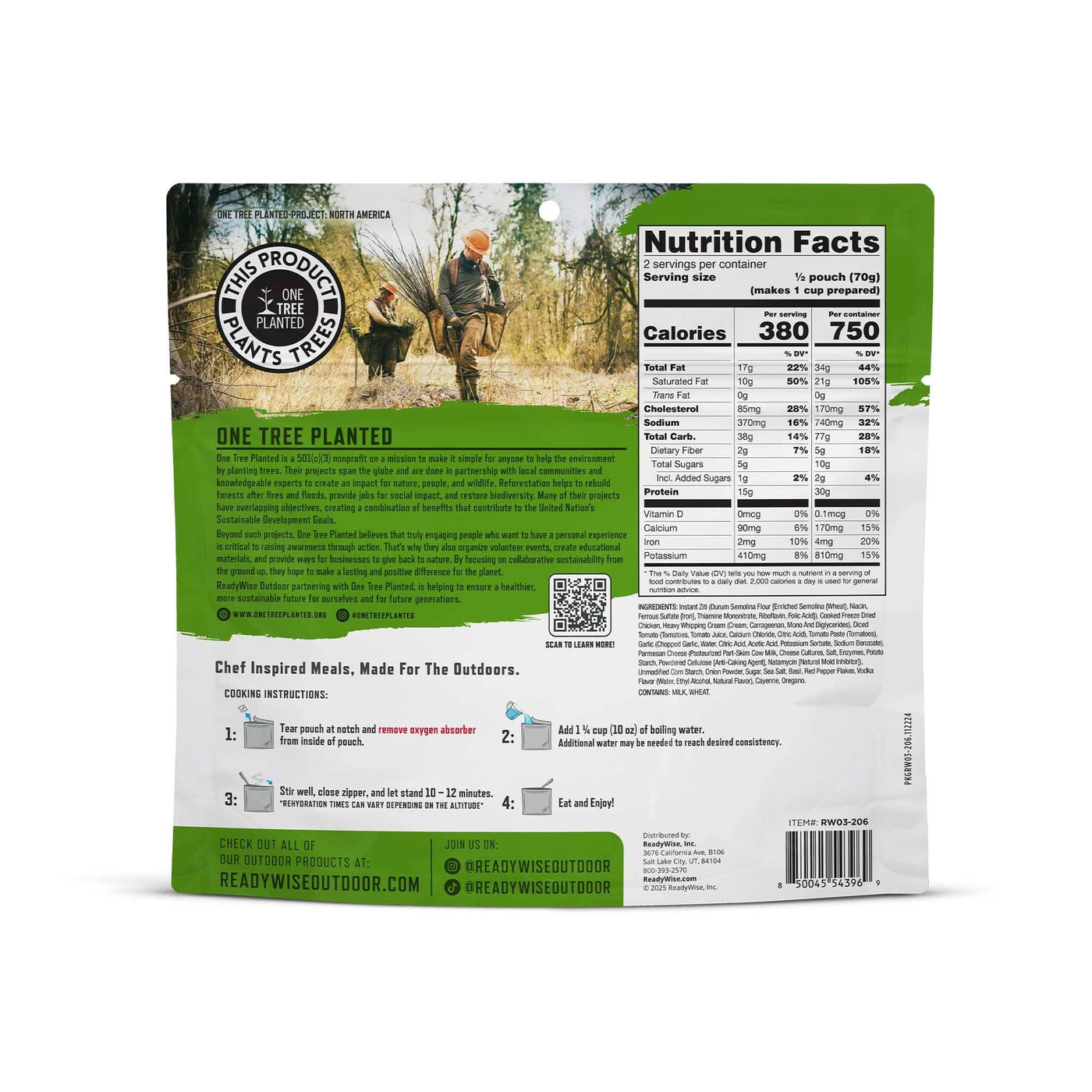 Pasta Alla Vodka with Chicken – Pro Adventure Meal – 6 Pack