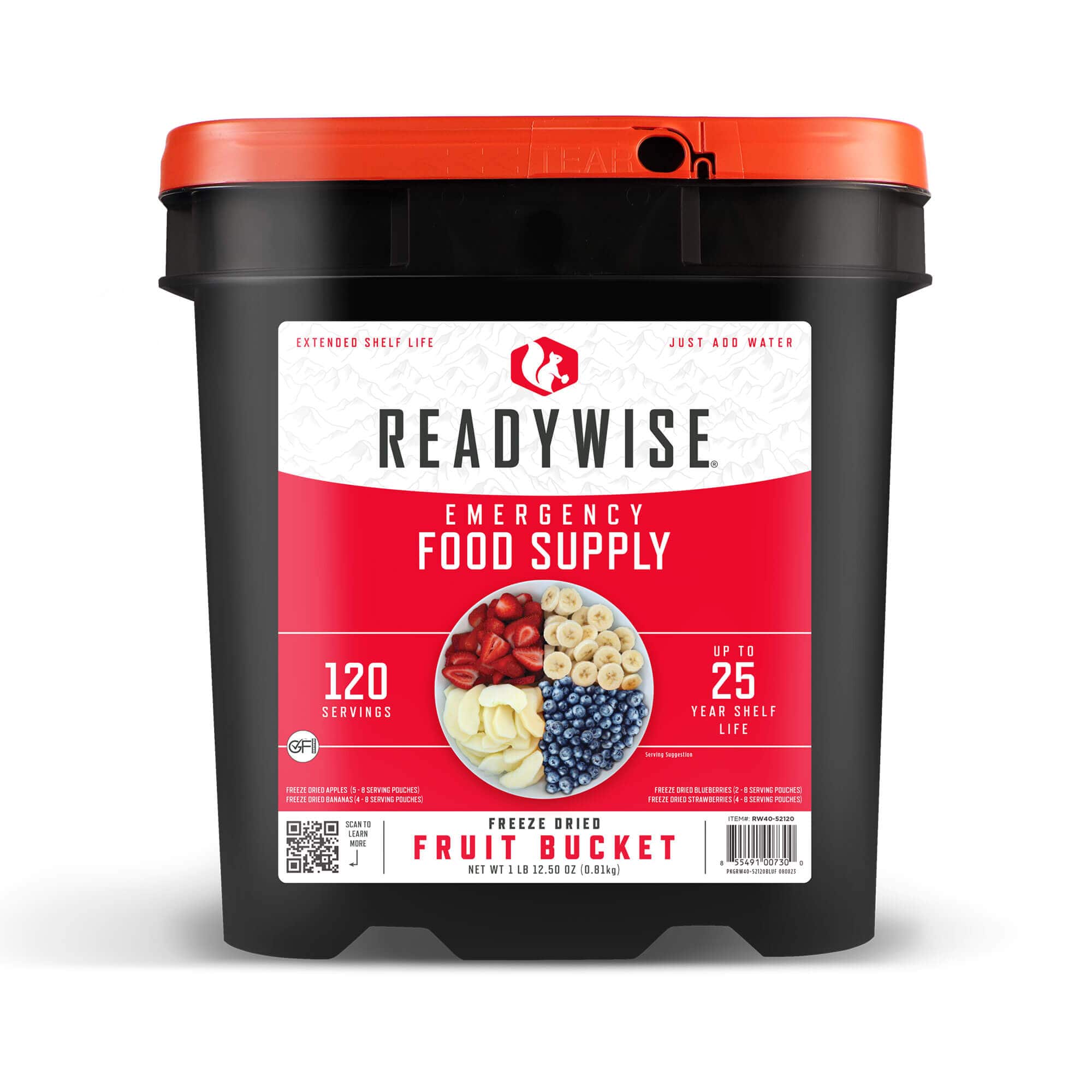720 Serving Freeze-Dried Fruit Bucket