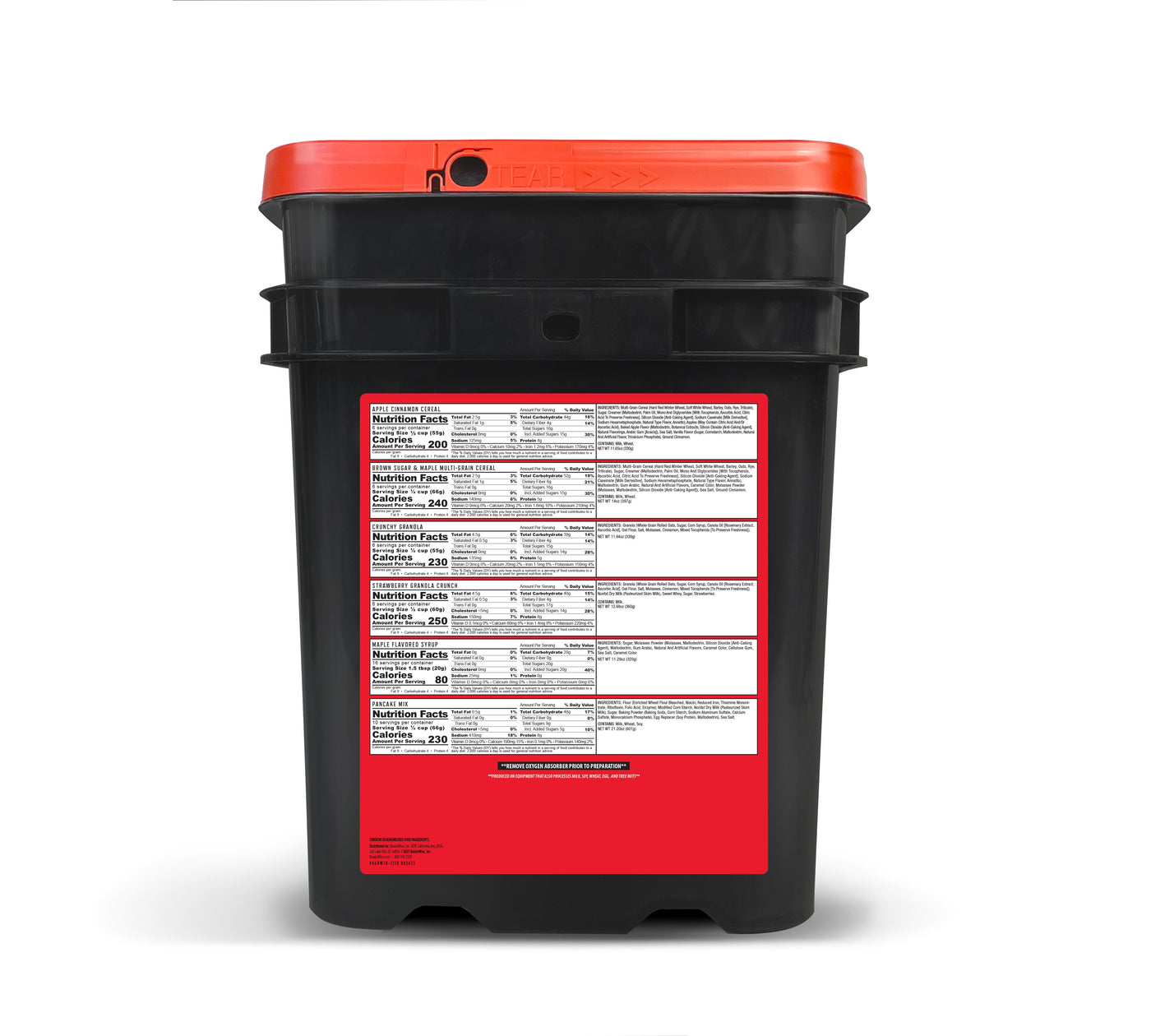 ReadyWise 3-Month Emergency Food Reserve – 720 Servings