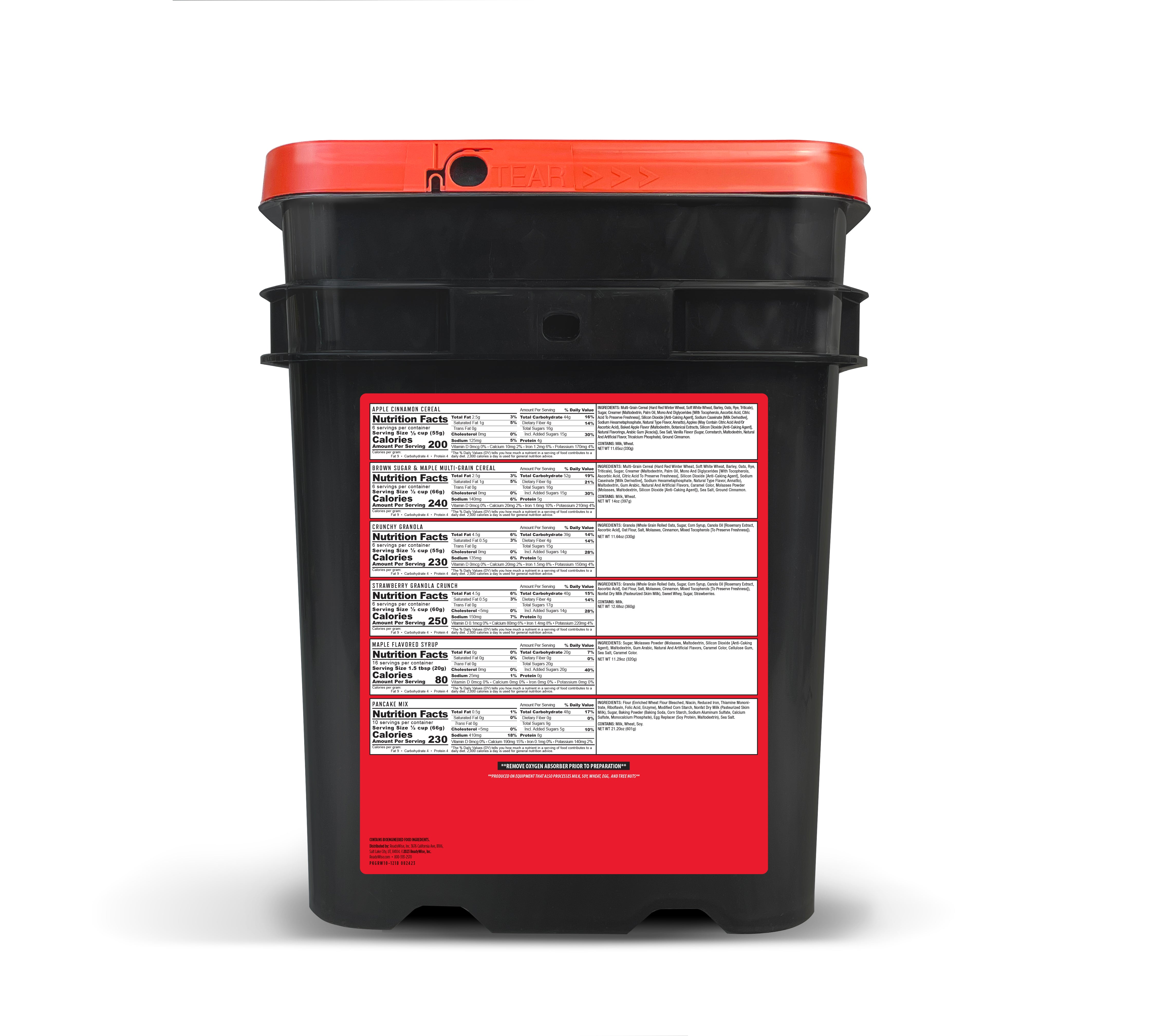 ReadyWise 3-Month Emergency Food Reserve – 720 Servings