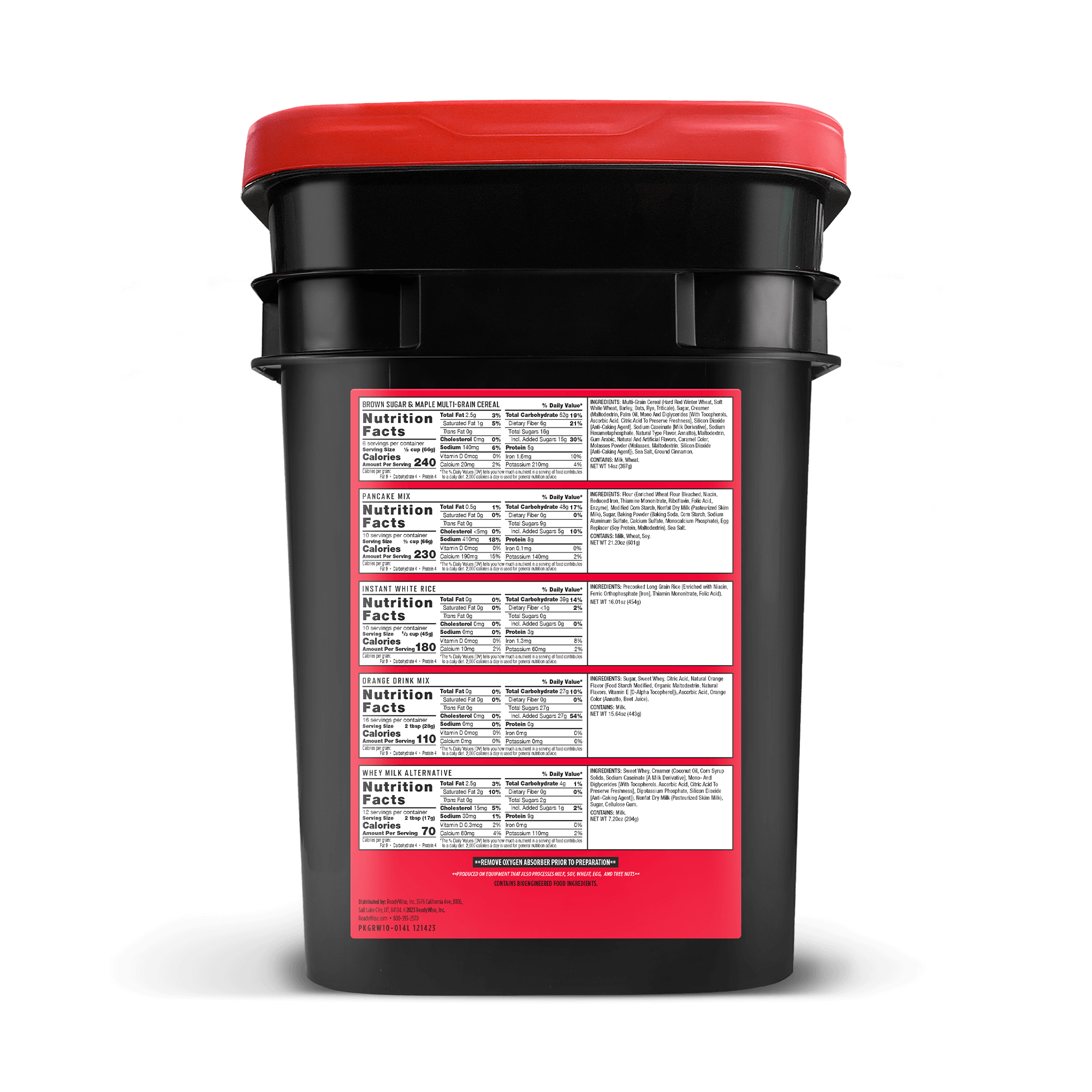 14 Day Emergency Food Bucket