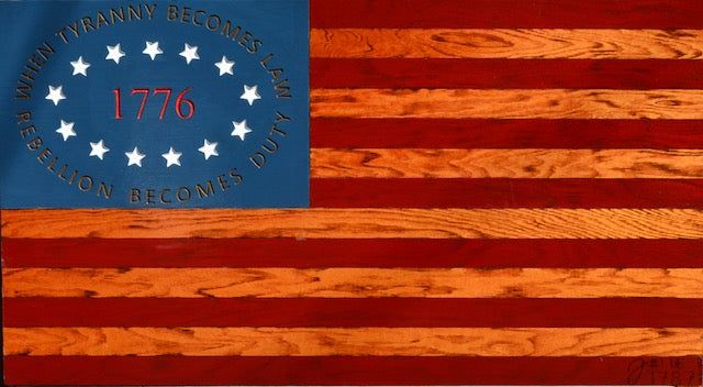 Limited Edition Handcrafted 1776 Flag