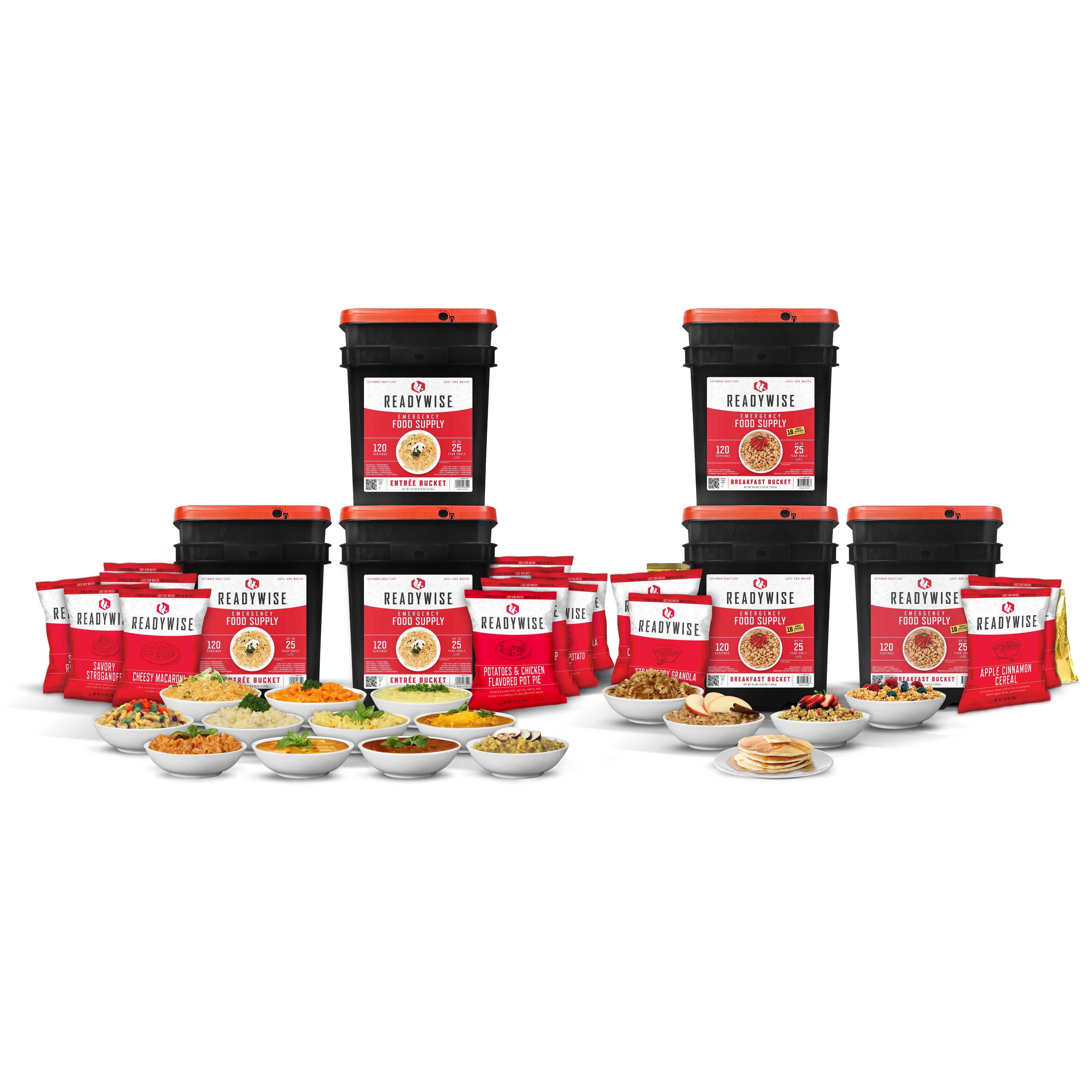 ReadyWise 3-Month Emergency Food Reserve – 720 Servings