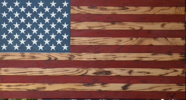 Antique Red White & Blue