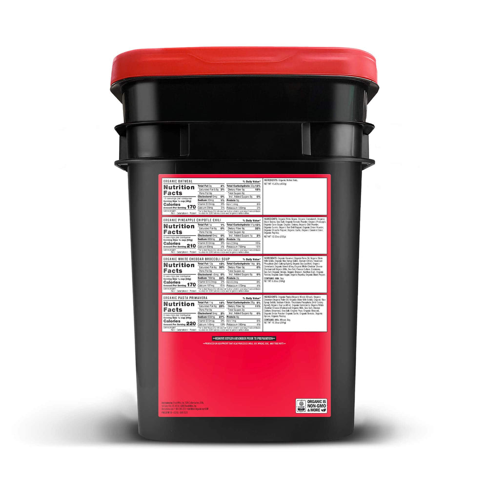 90 Serving Organic Bucket nutrition facts