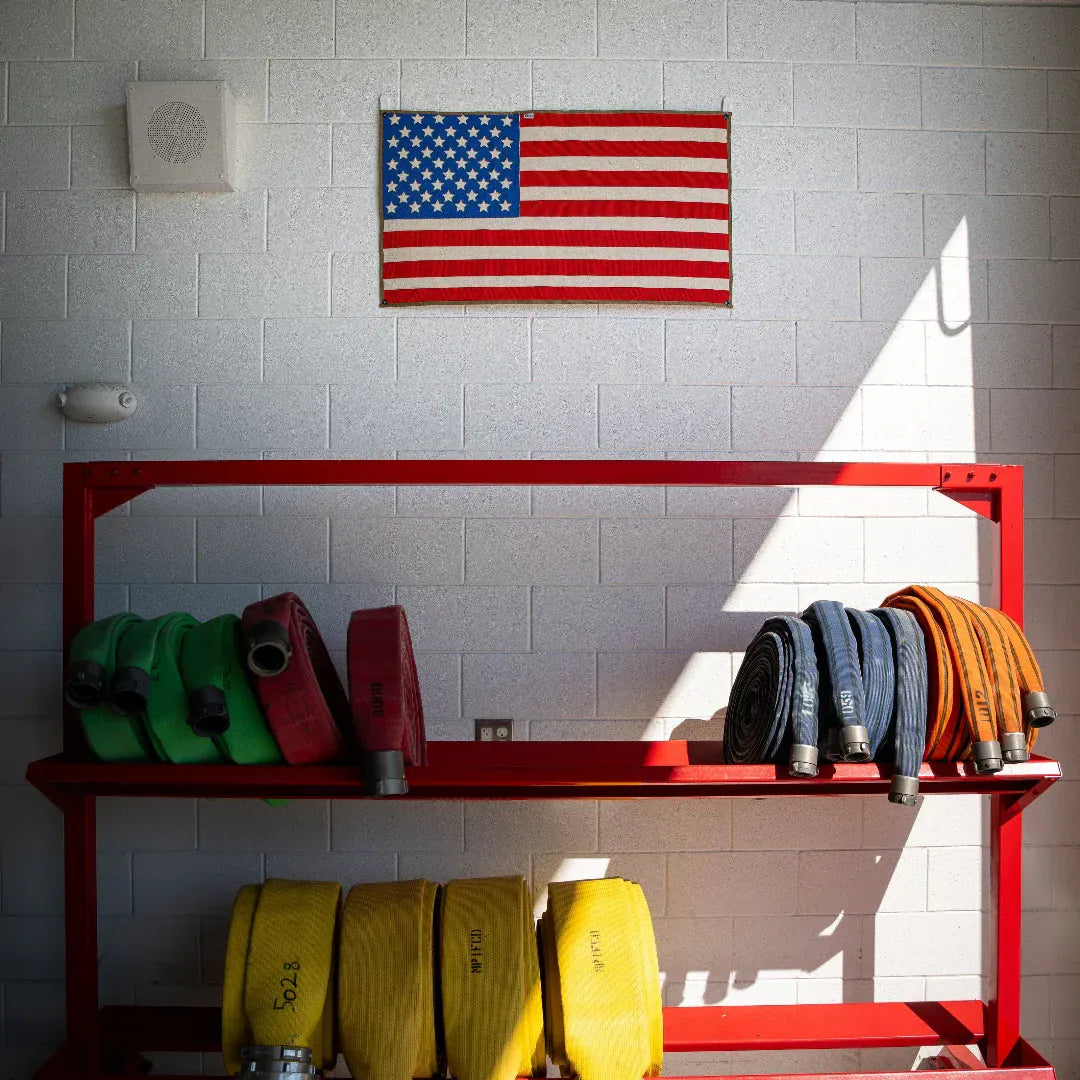 American Flag – Fire Hose & Arid Border