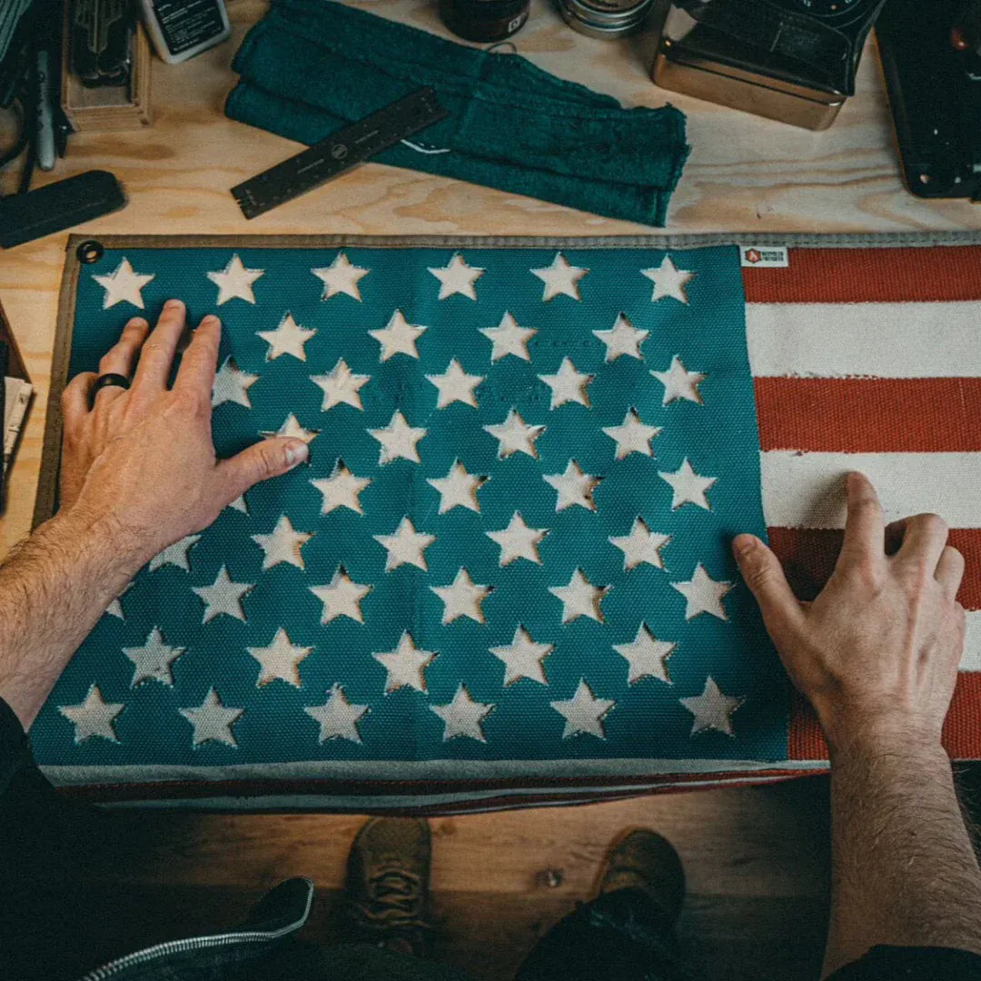 American Flag – Fire Hose & Arid Border