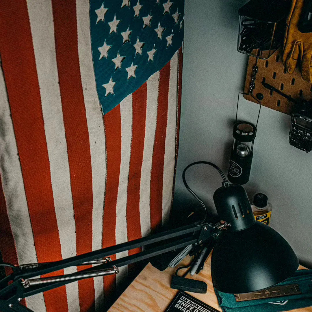 American Flag – Fire Hose & Arid Border