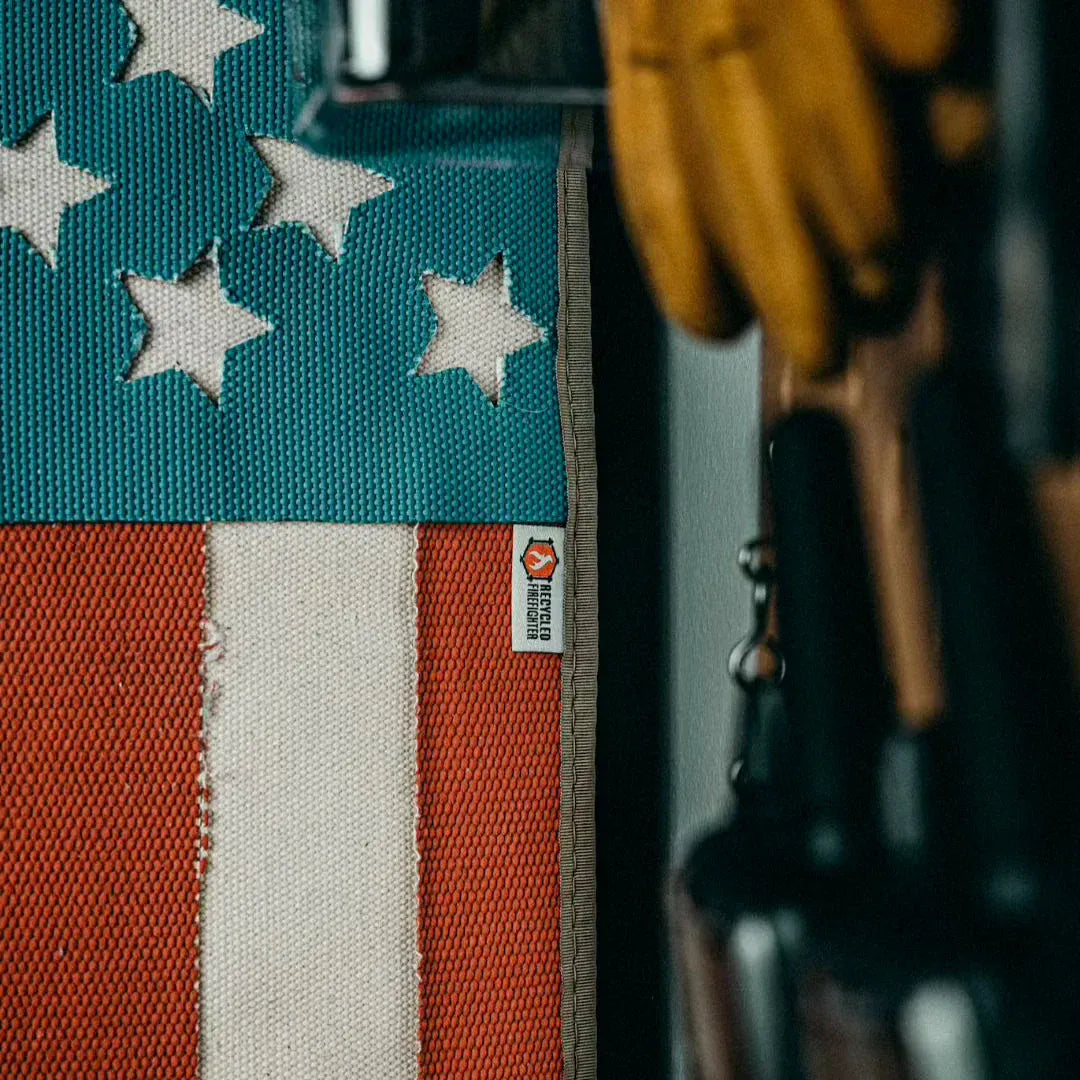 American Flag – Fire Hose & Arid Border
