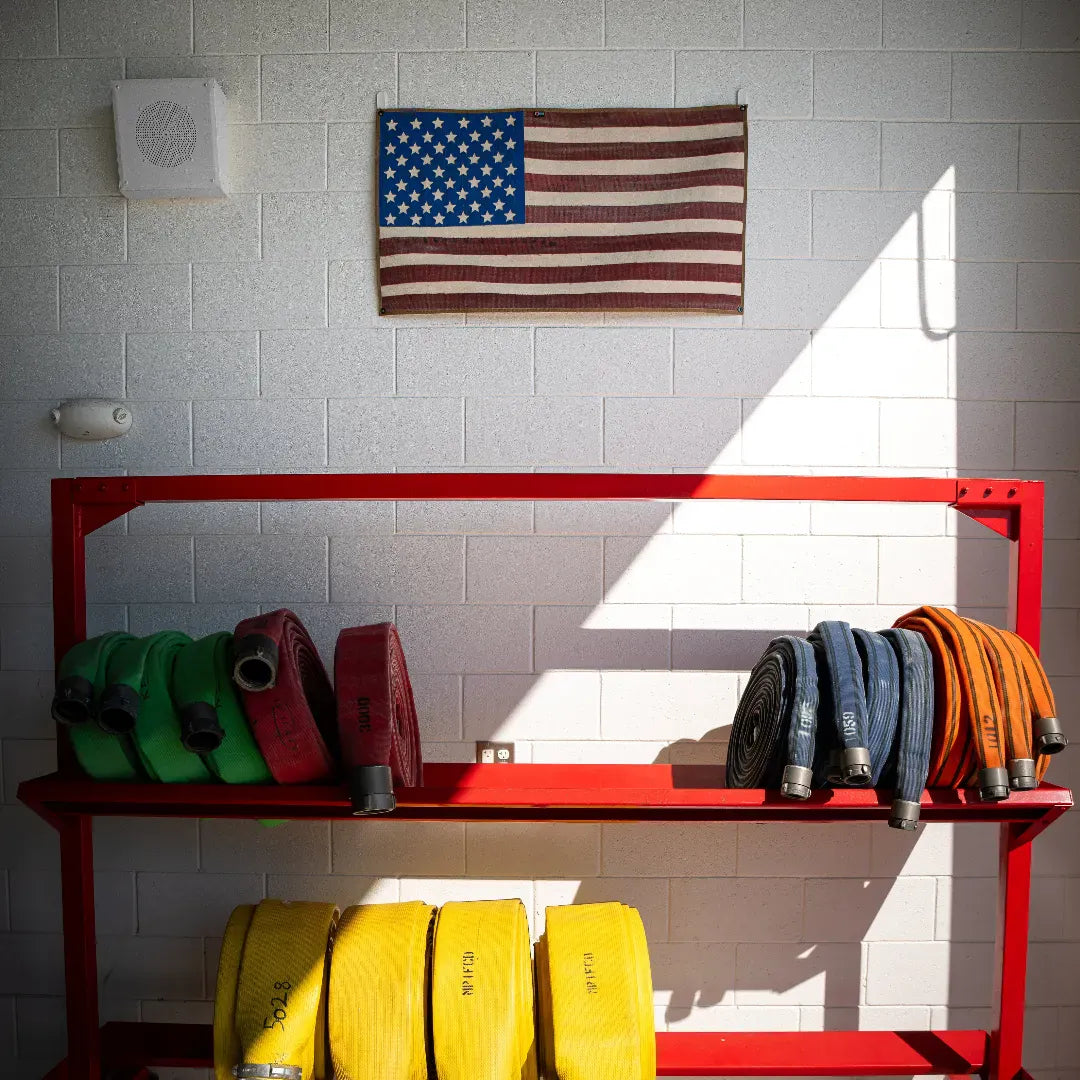 American Flag – Fire Hose – Vintage