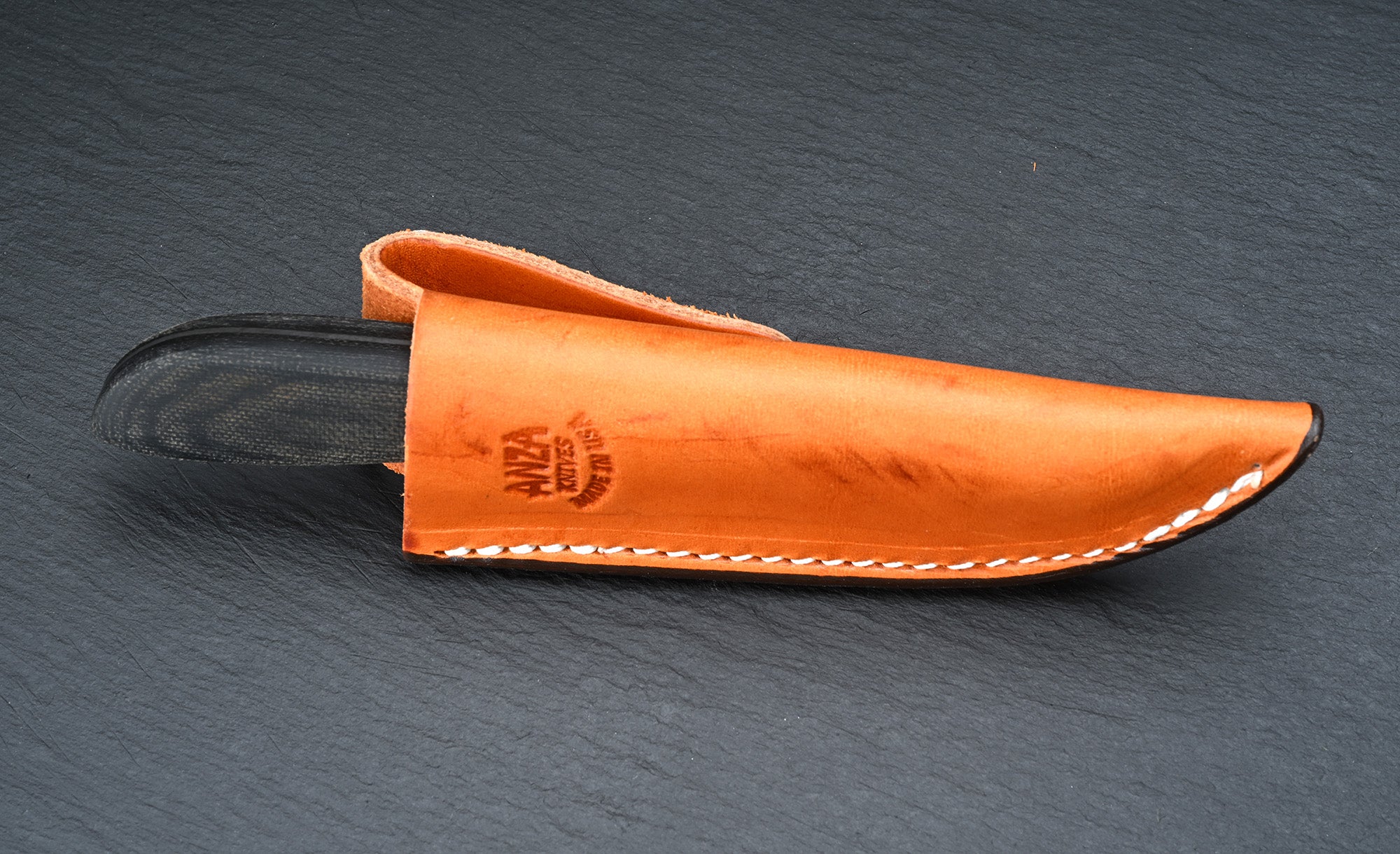 Anza Arrowhead Micarta Blued