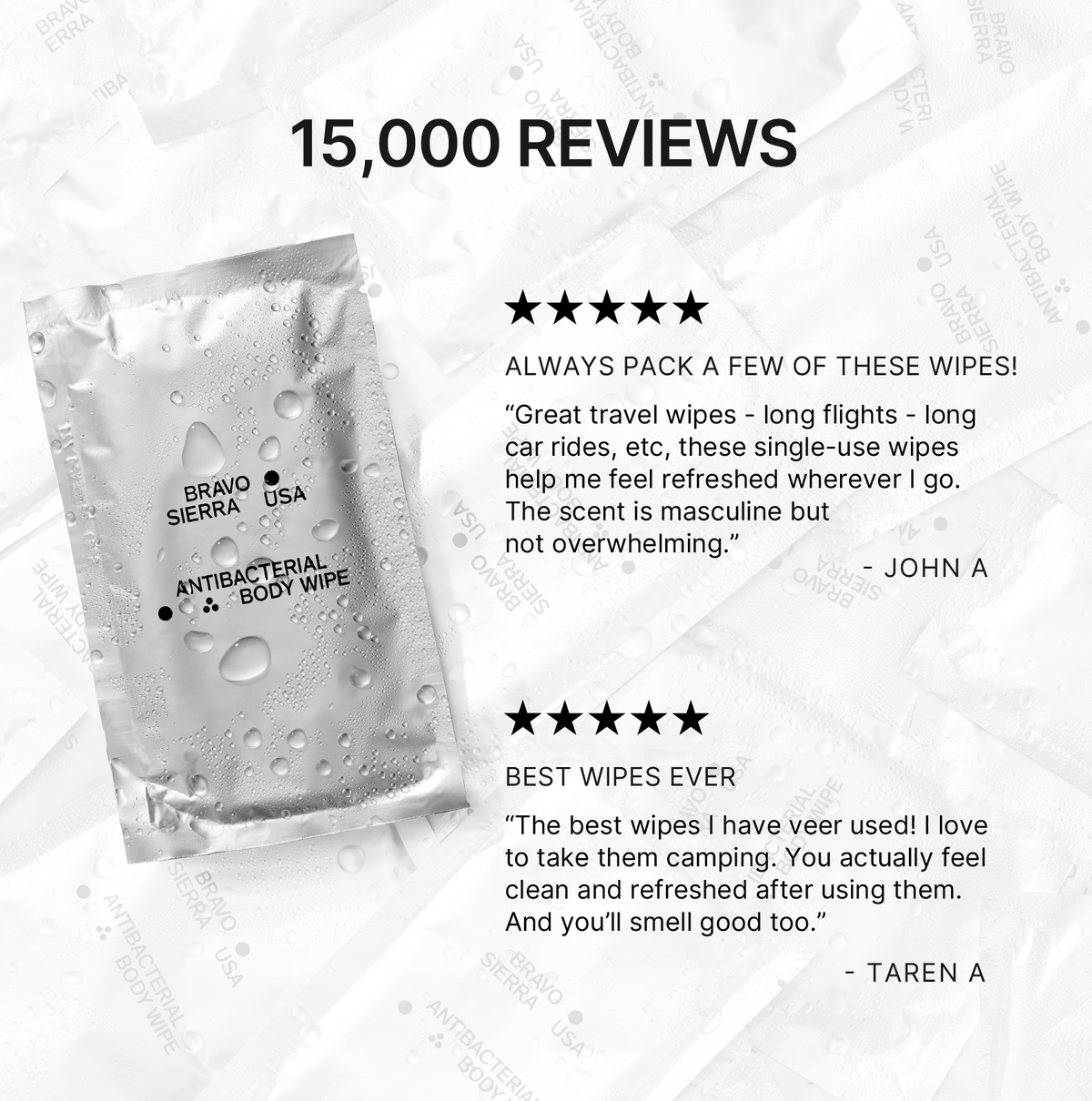 Bravo Sierra Antibacterial Body Wipes – photo 6 of 6