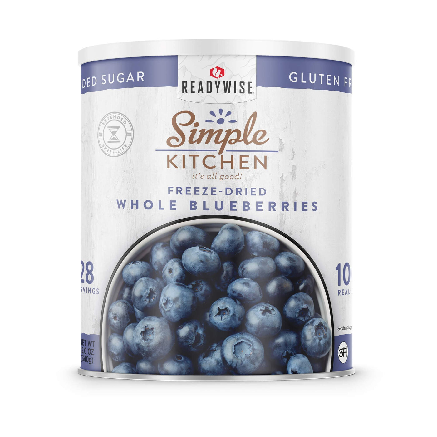 Whole Blueberries – Freeze-Dried #10 Can – 28 Servings