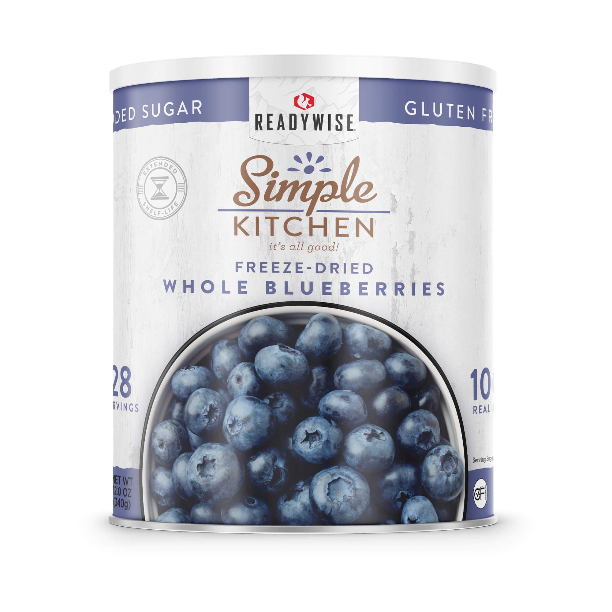 Whole Blueberries – Freeze-Dried #10 Can – 28 Servings