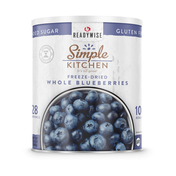 Whole Blueberries – Freeze-Dried #10 Can – 28 Servings