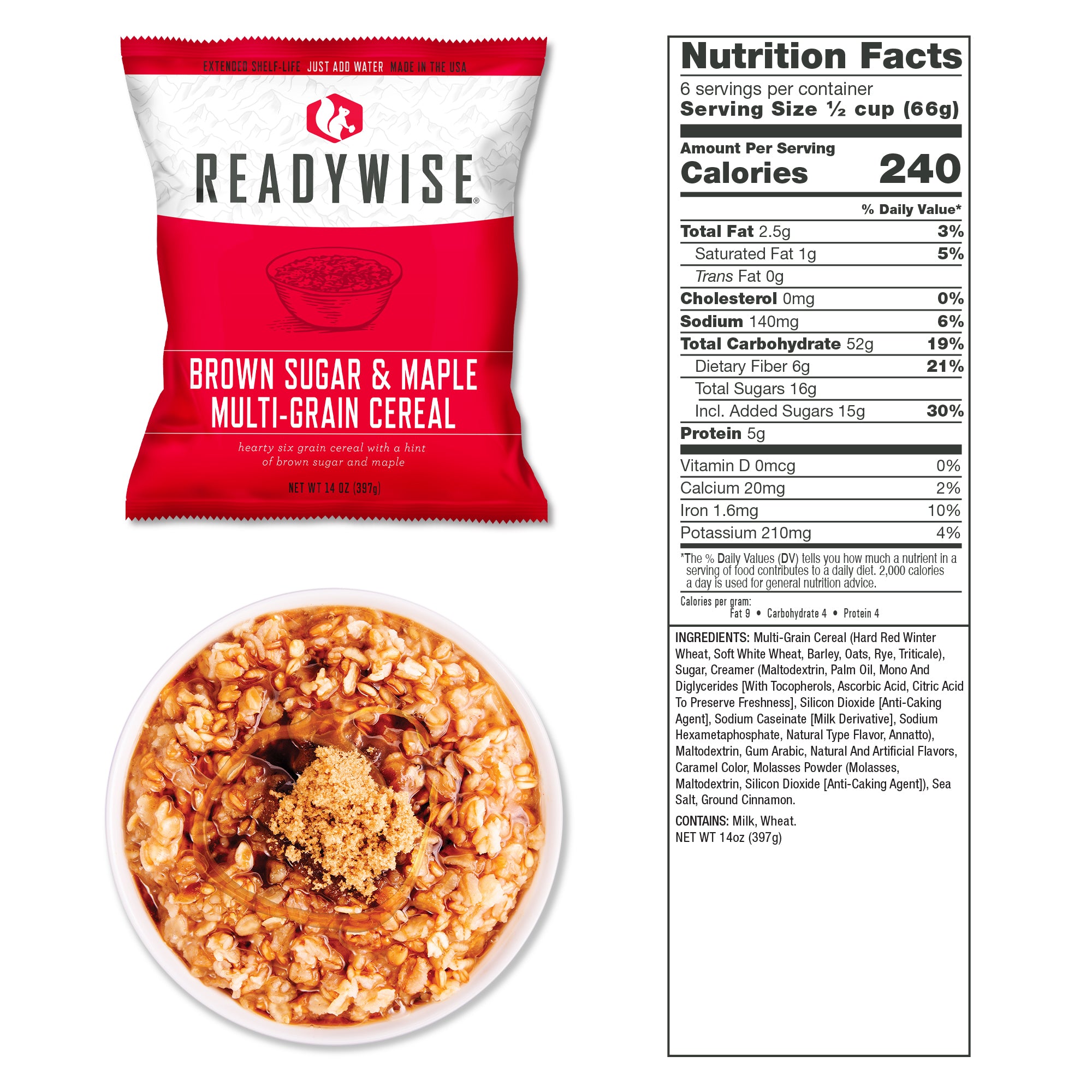 ReadyWise 3-Month Emergency Food Reserve – 720 Servings