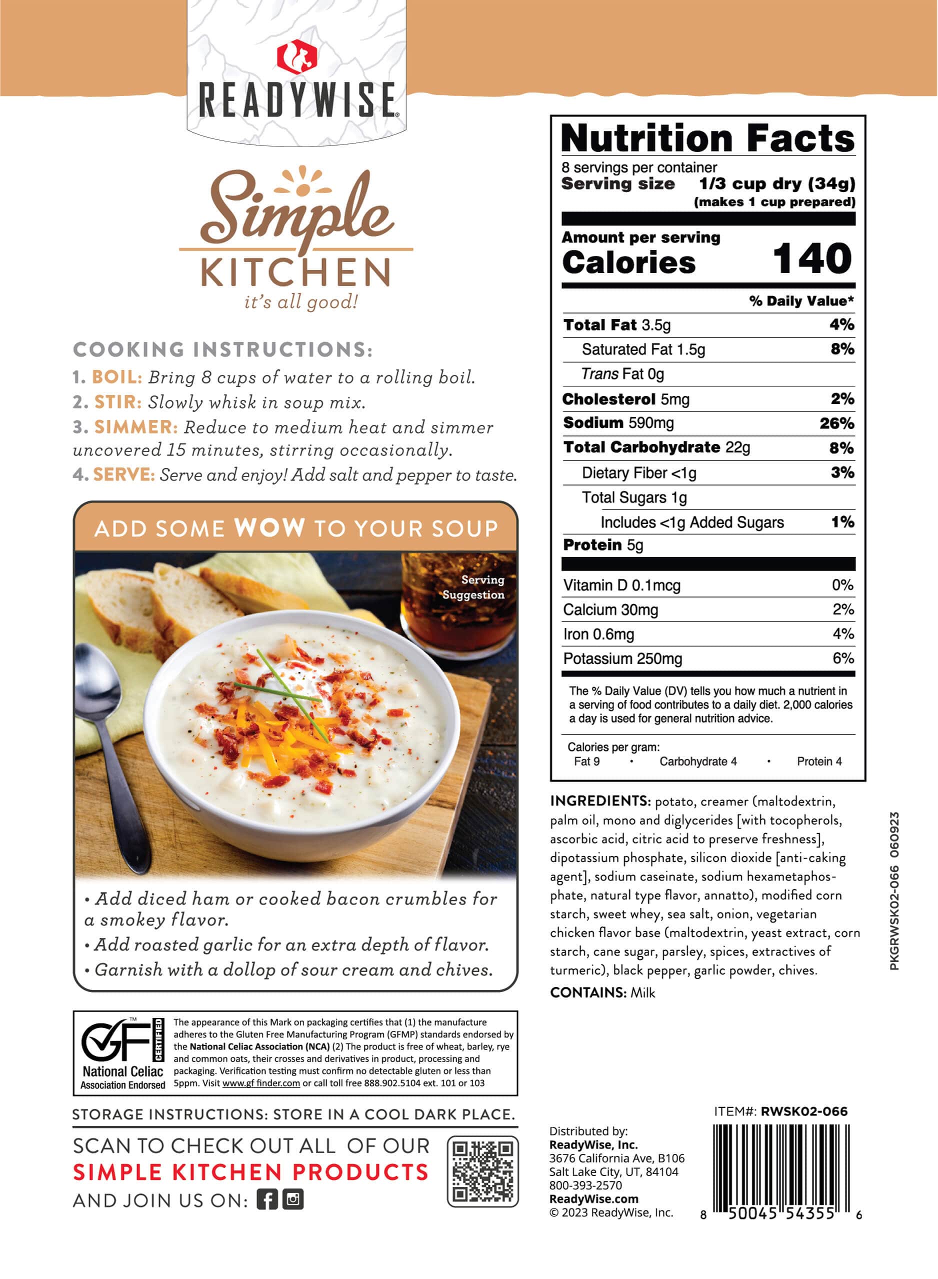 Creamy Potato Soup Mix – 6-Count Case