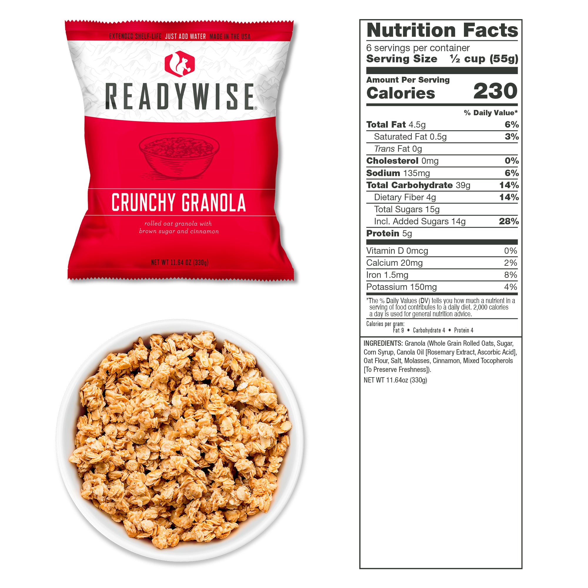 ReadyWise 3-Month Emergency Food Reserve – 720 Servings