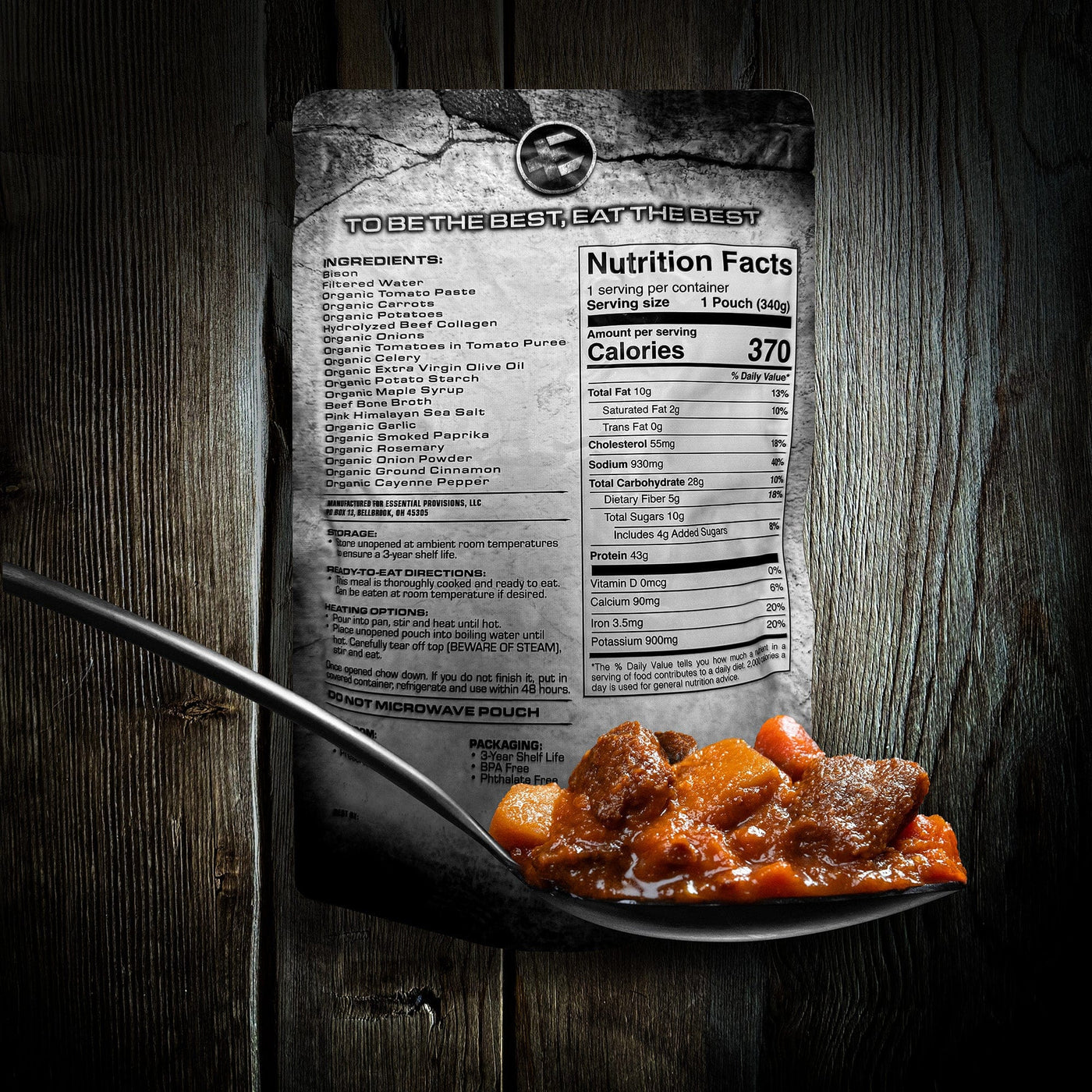 Meal Ready-to-Eat - Bison Stew