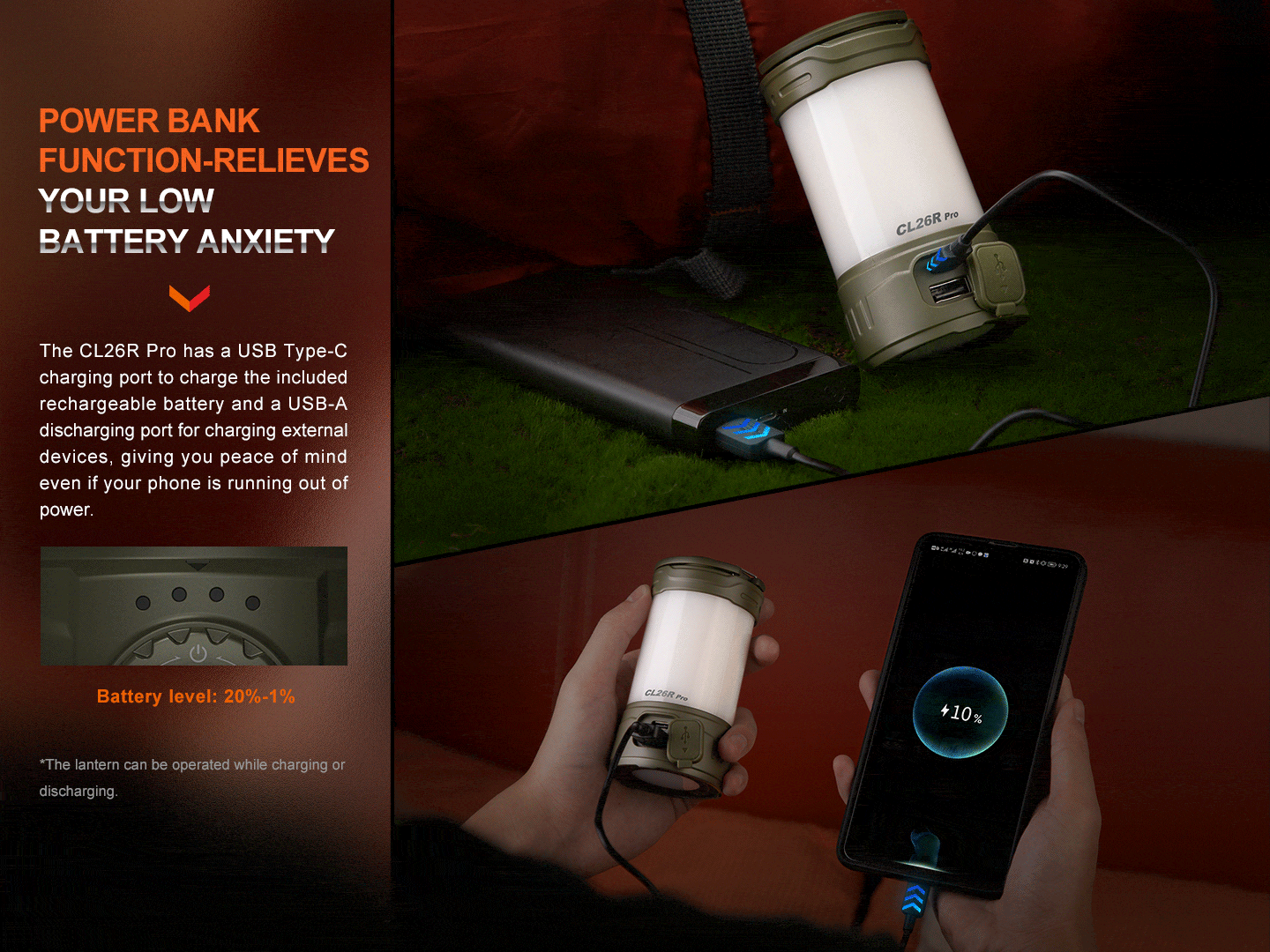 Fenix CL26R PRO High Performance LED Rechargeable Camping Lantern – photo 9 of 25
