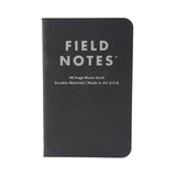 Black Ruled Field Notes Single