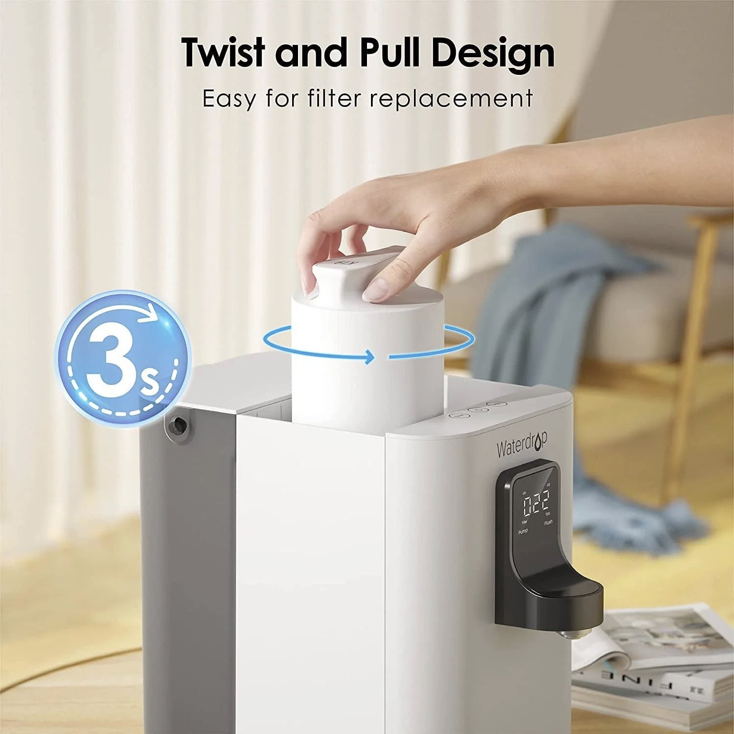 6-Stage Countertop RO Water Filter With UV Sterilization
