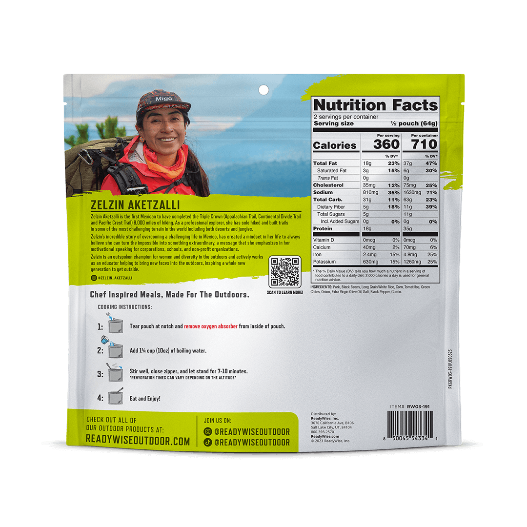 Traditional Pork Chili Verde – Pro Adventure Meal – 6 Pack
