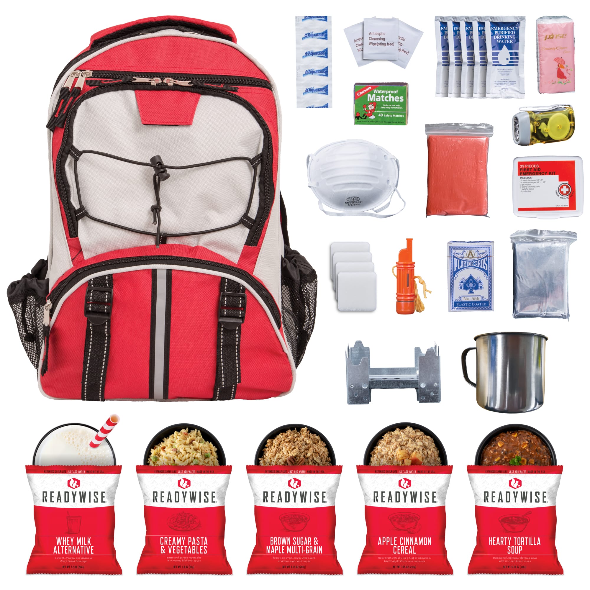 64-Piece Survival Backpack