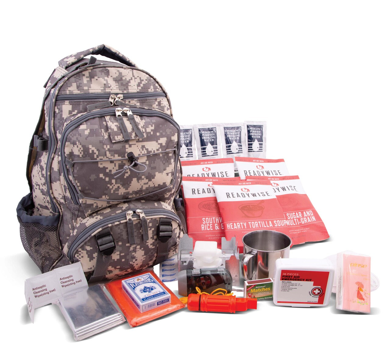 64 Piece Survival Backpack