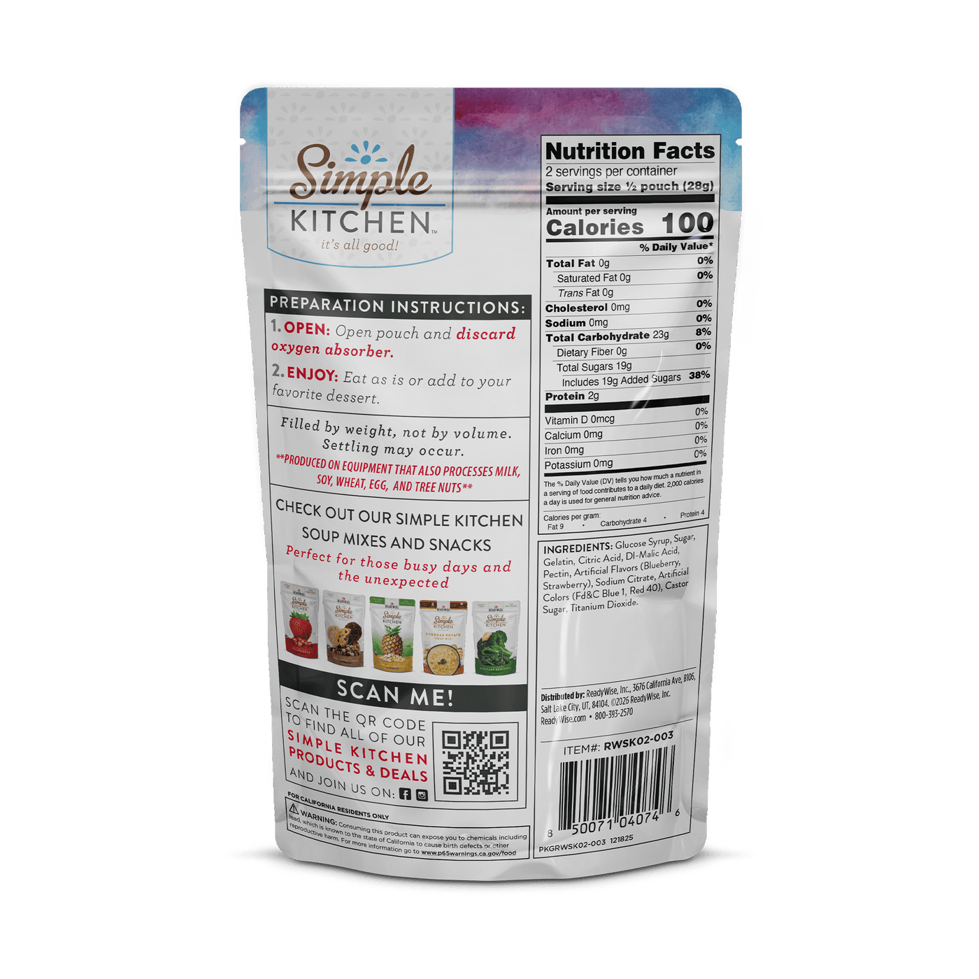 Cosmic Invaders – Freeze-Dried Gummy Worms – 6 Pack
