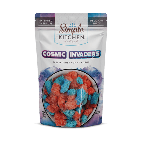 Cosmic Invaders – Freeze-Dried Gummy Worms – 6 Pack