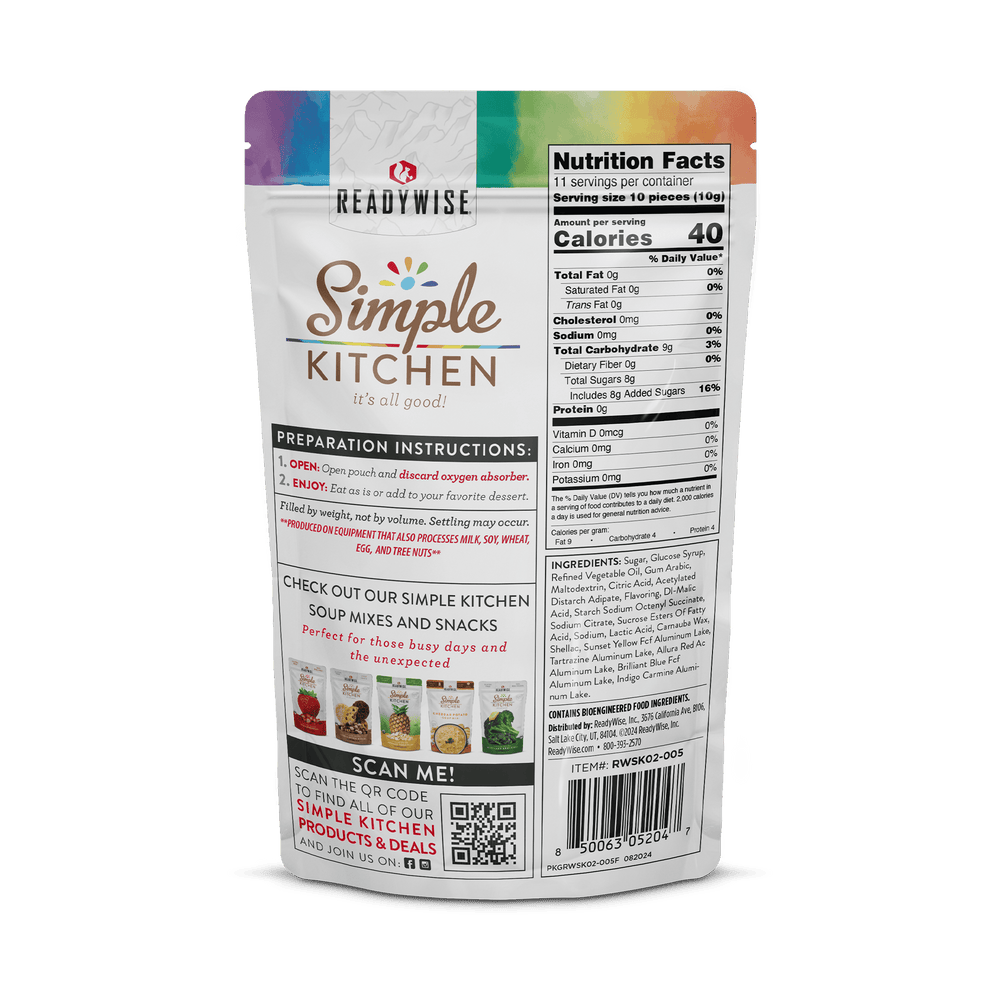 Cosmic Berries – Freeze-Dried Candy Bites – 6 Pack nutrition facts