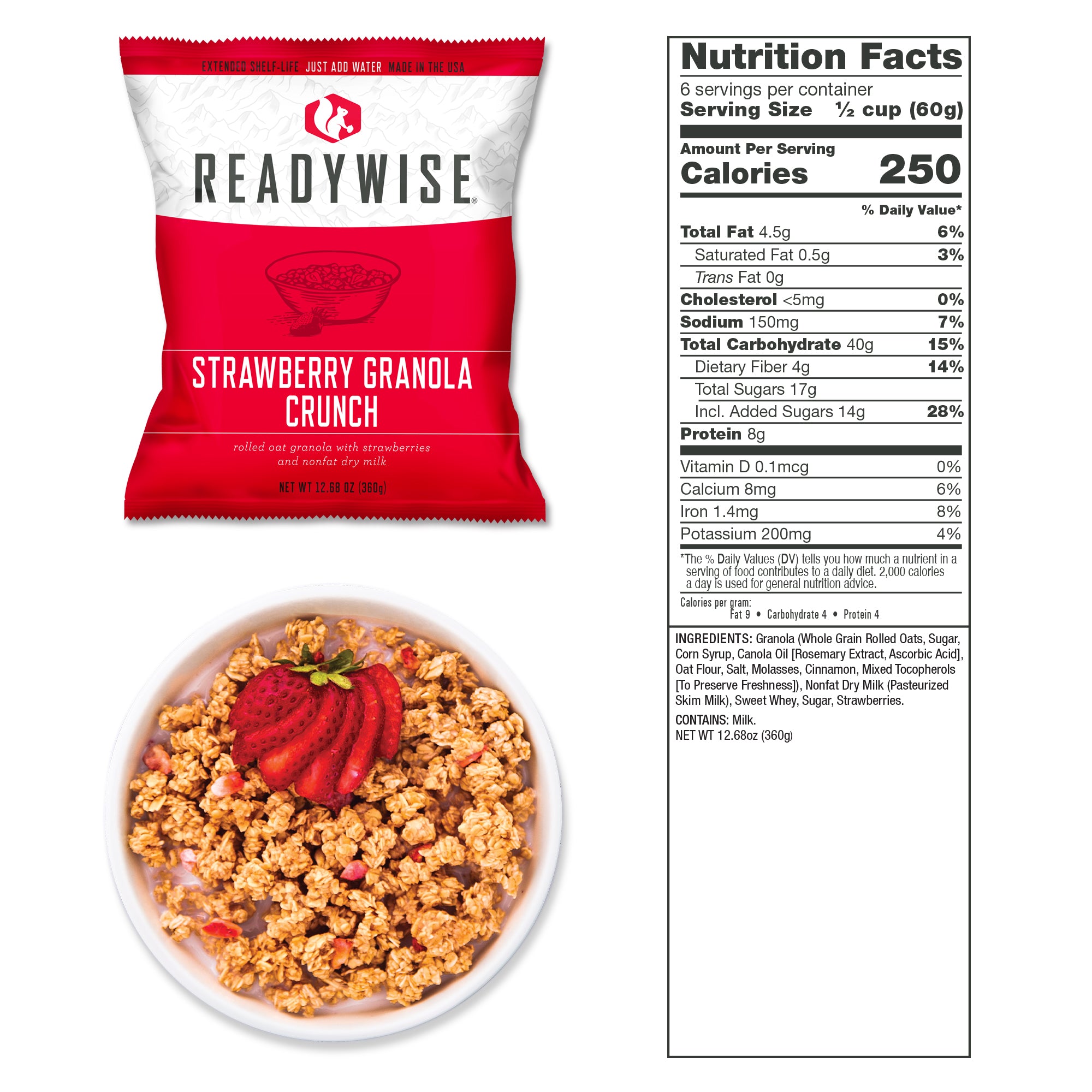 ReadyWise 3-Month Emergency Food Reserve – 720 Servings