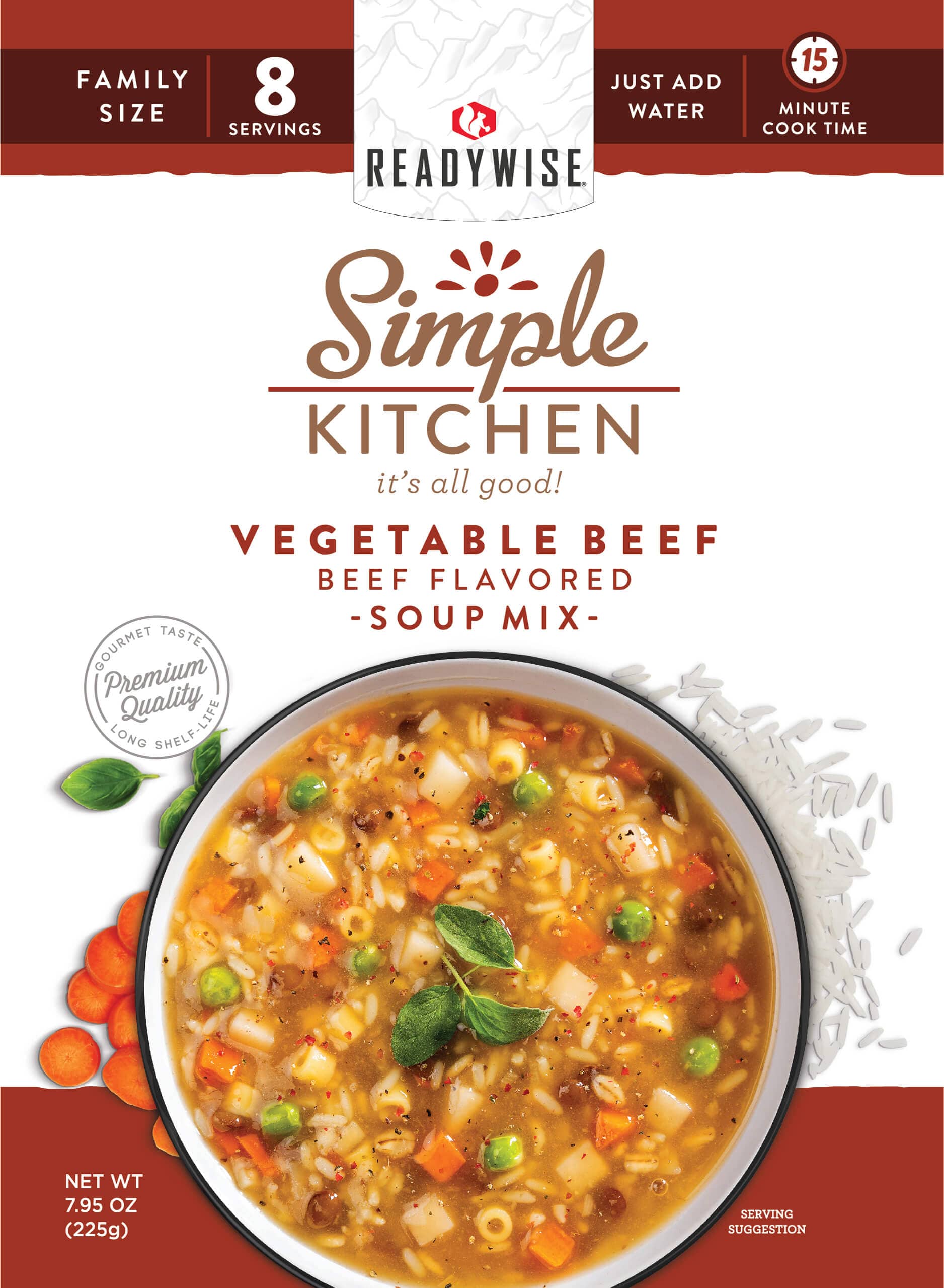 Vegetable Beef Soup Mix (Beef Flavored) – 6-Count Case