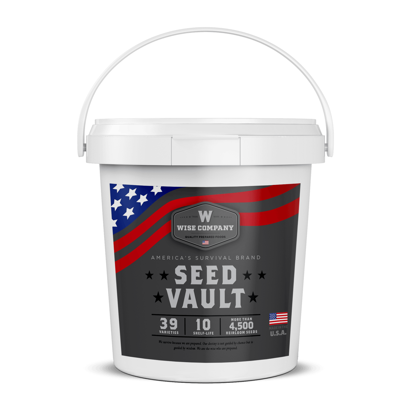 ReadyWise Heirloom Seed Vault storage bucket