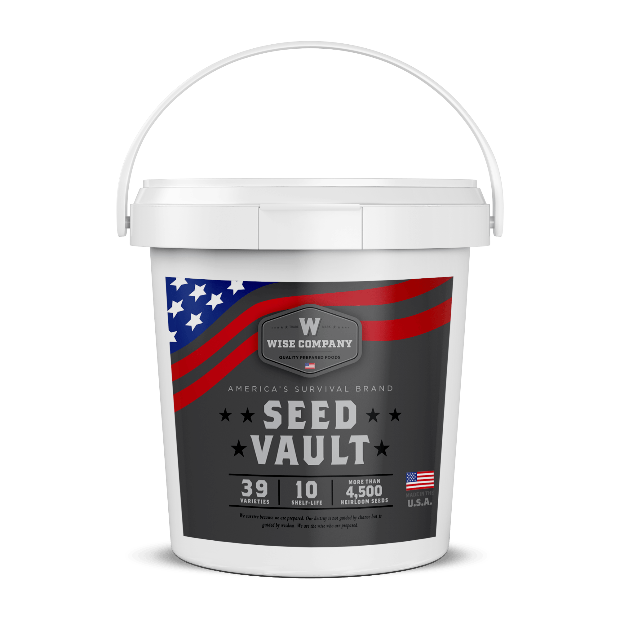 ReadyWise Heirloom Seed Vault storage bucket