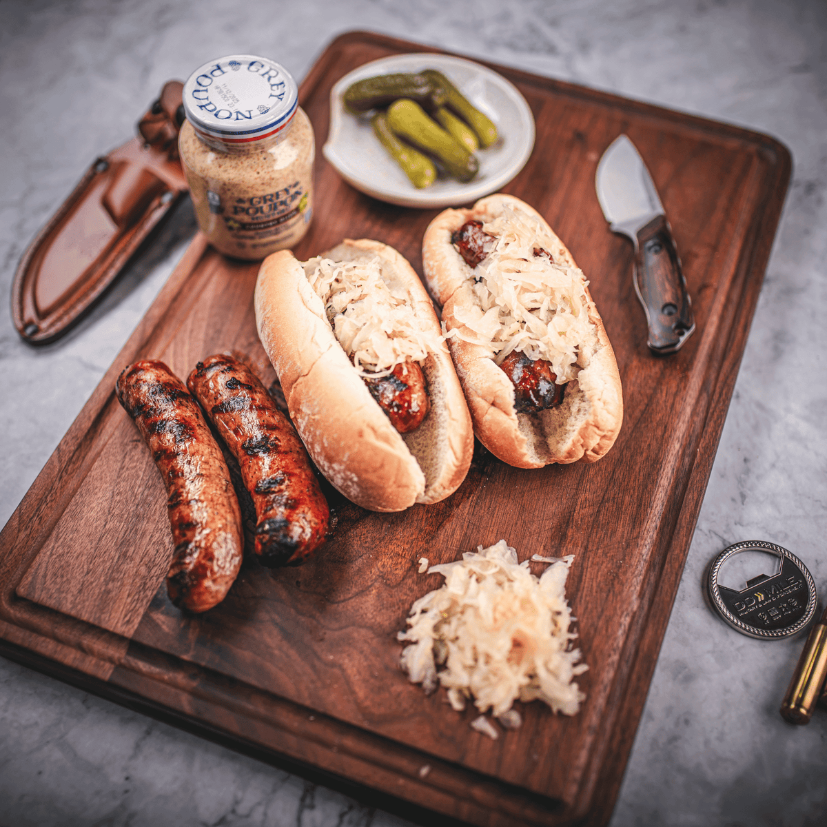 Wagyu Bacon Cheeseburger Brats Box