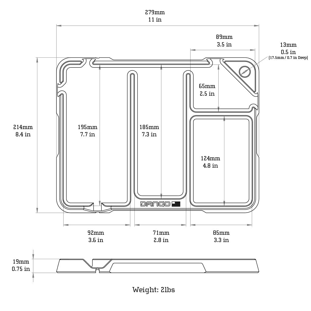 Dango EDC Tray with DTEX Pads – photo 10 of 12