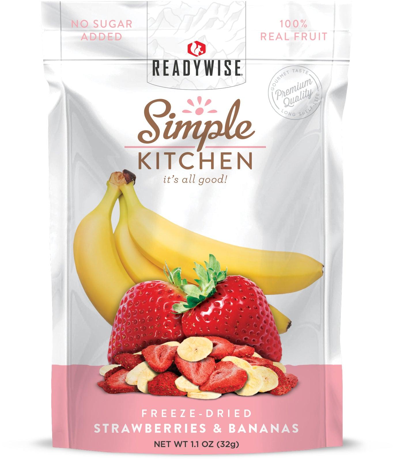 Freeze-Dried Strawberries & Bananas – 6 Pack